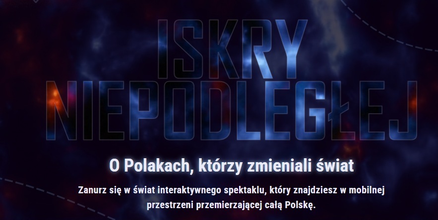Zdjęcie: Widowisko multimedialne „Iskry Niepodległej”.
